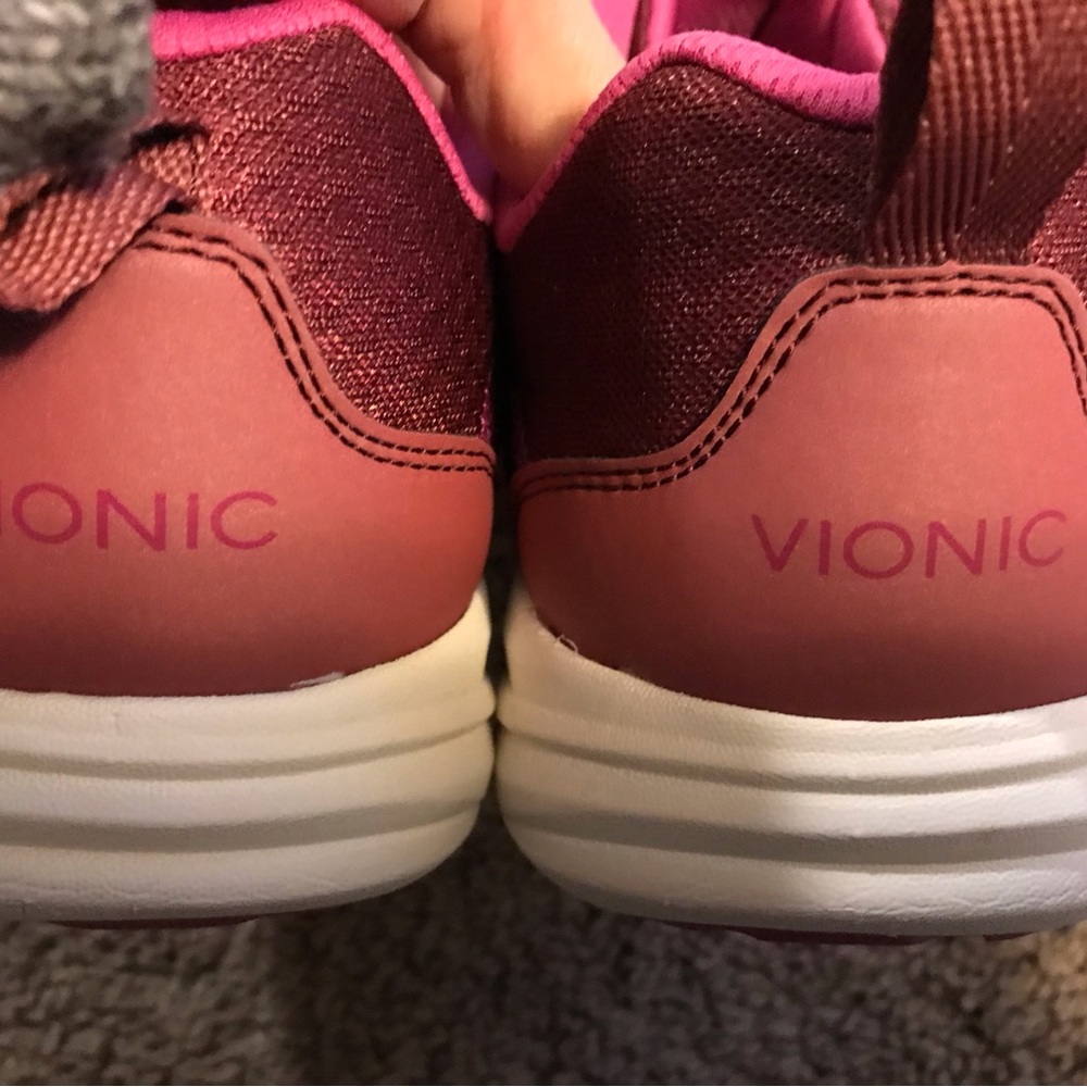 Vionic Women's Burgundy and Pink Sneakers - Picture 7 of 7